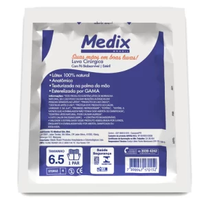 Luva Cirúrgica Estéril de Látex Com Pó Medix - Par